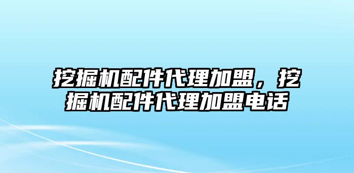 挖掘機(jī)配件代理加盟，挖掘機(jī)配件代理加盟電話